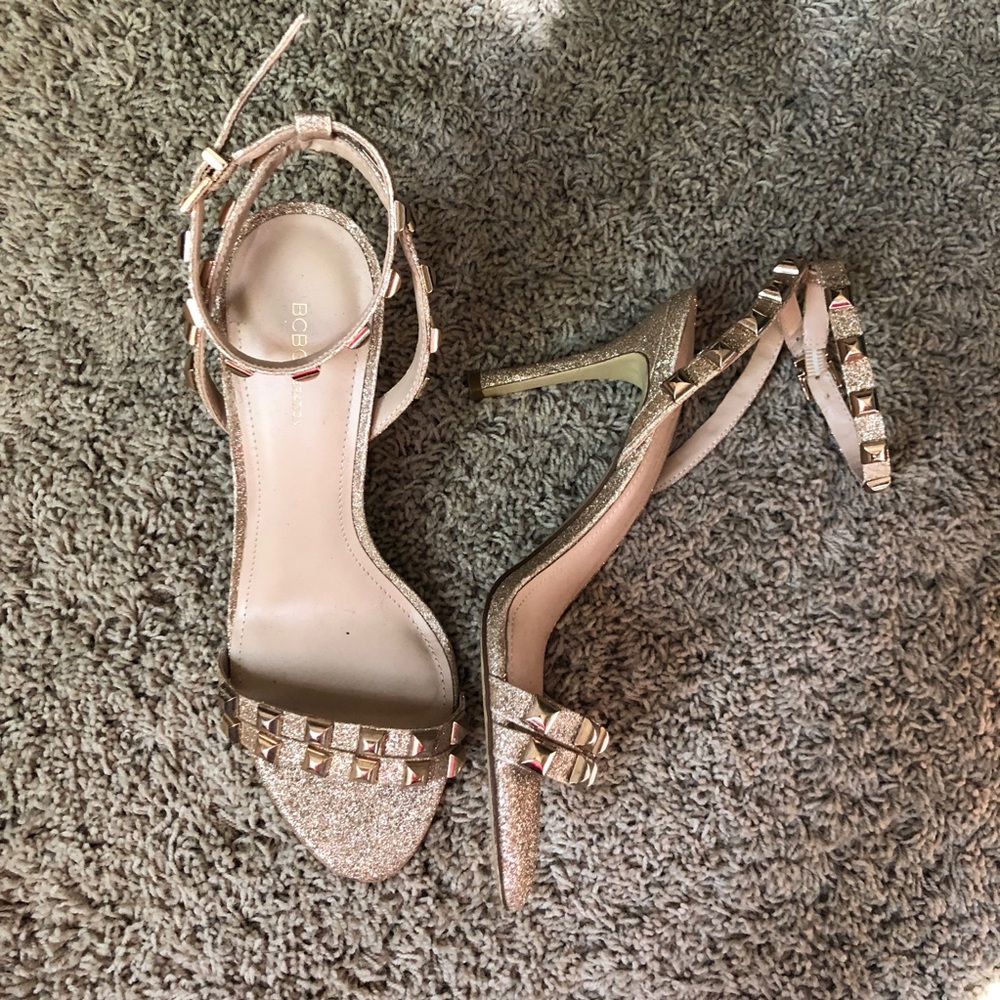 BCBGeneration | Sparkly gold heels
